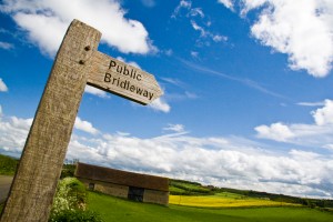 The Cotswolds, Oxfordshire - Public Bridleway Signpost