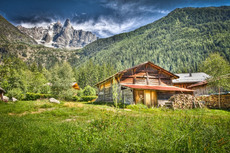 Aguille du Dru, Les Drus, Chamonix, The Alps, France.